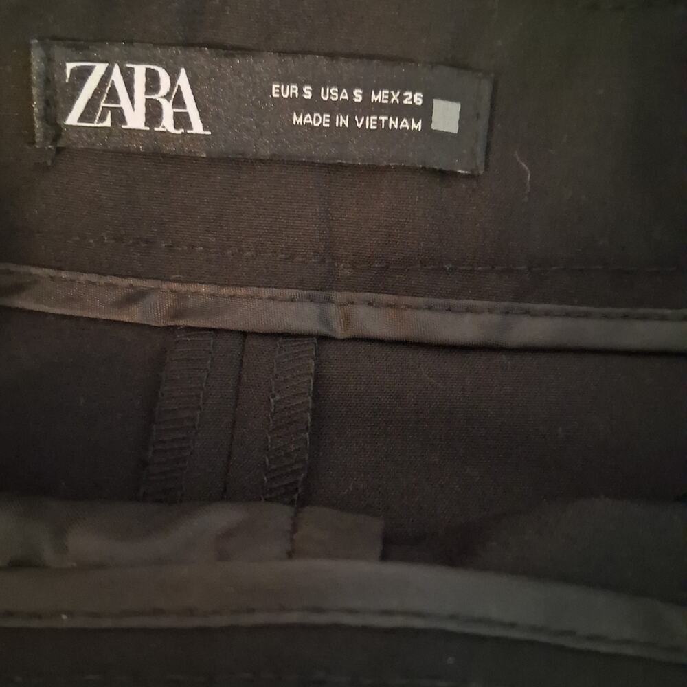 ZARA High Rise Ankle Pants | Tailored Minimalist Capsule Trousers | Size S - Picture 8 of 8